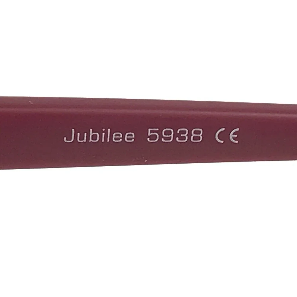 Jubilee Eyeglasses Frames 5938 MATT BURGUNDY Red Round Full Rim 50-20-145